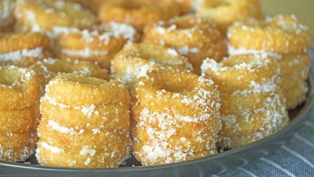 白糖糕好吃的秘诀,记住关键3步,个个空心酥脆,保证一次成功