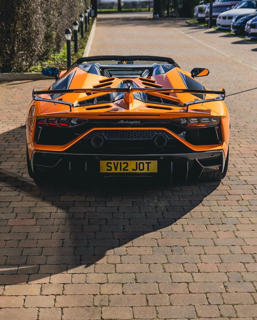 兰博基尼aventador svj敞篷版实车 犀利感