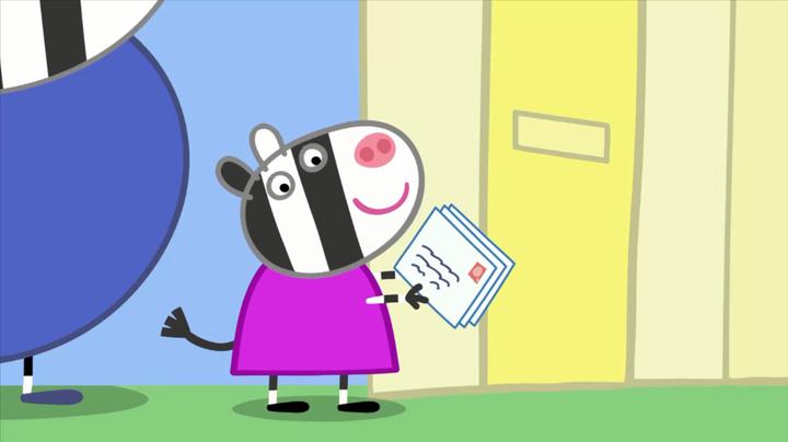 小猪佩奇:苏怡长大啦,现在可以帮着爸爸送信了,真是个好孩子