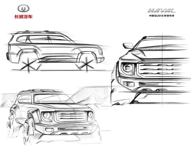 大师亲自设计/造型个性十足 哈弗全新品类SUV设计手稿曝光