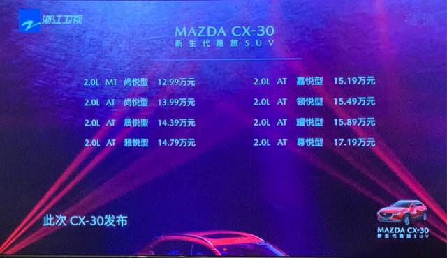 长安马自达MAZDA CX-30仅仅为填补产品空白而来？