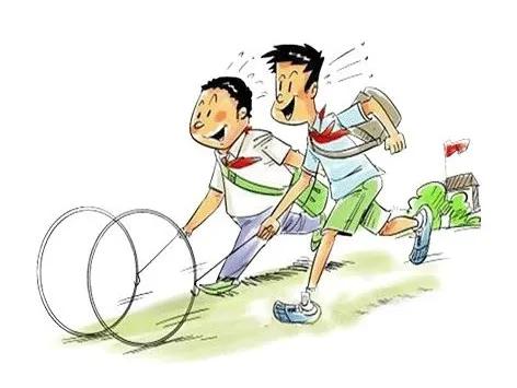 滚铁环,七零,八零,九零都玩过的玩具,可以说是"代代相传",玩法技巧都