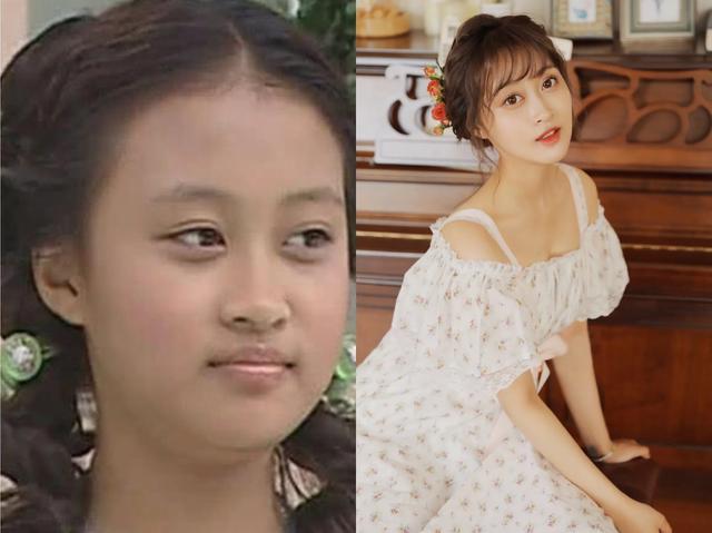 比起小时候黑黑的形象,孙侨潞长大后就白了很多.