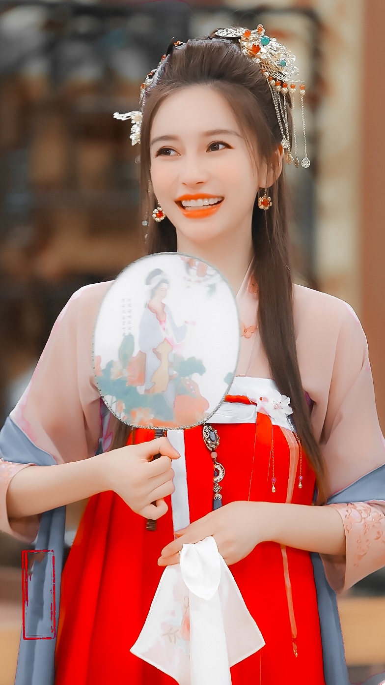 所以杨颖这不就是仙女下凡间吗?