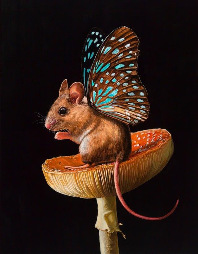 她画了一只会飞的松鼠,看到翅膀后,网友醉了:不可思议