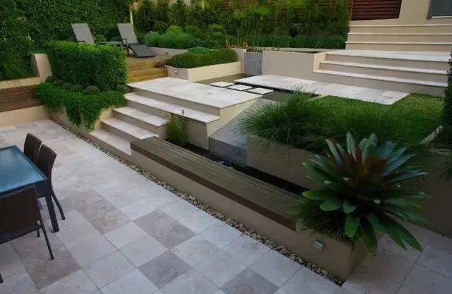 台地庭院,利用高差,让院景层次感尽显|花园_新浪新闻