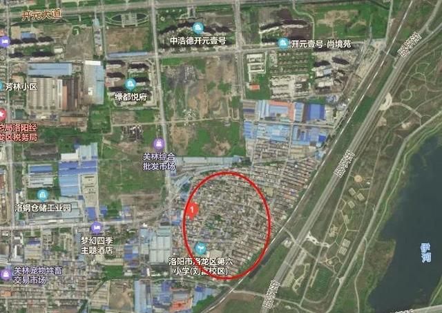 洛阳市洛龙区关林镇刘富村拆迁确定了