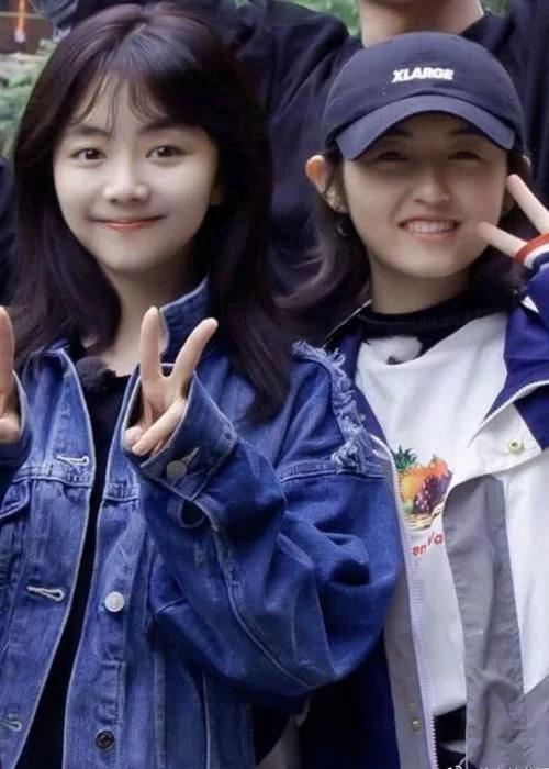 谭松韵参加向往4,和张子枫拥抱,有谁注意她的手?太暖心了吧