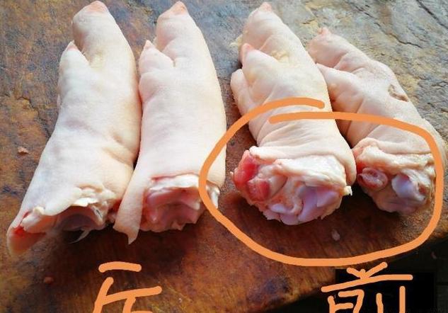 猪蹄分前后前蹄肉多认准4点一眼分出前后不会被忽悠
