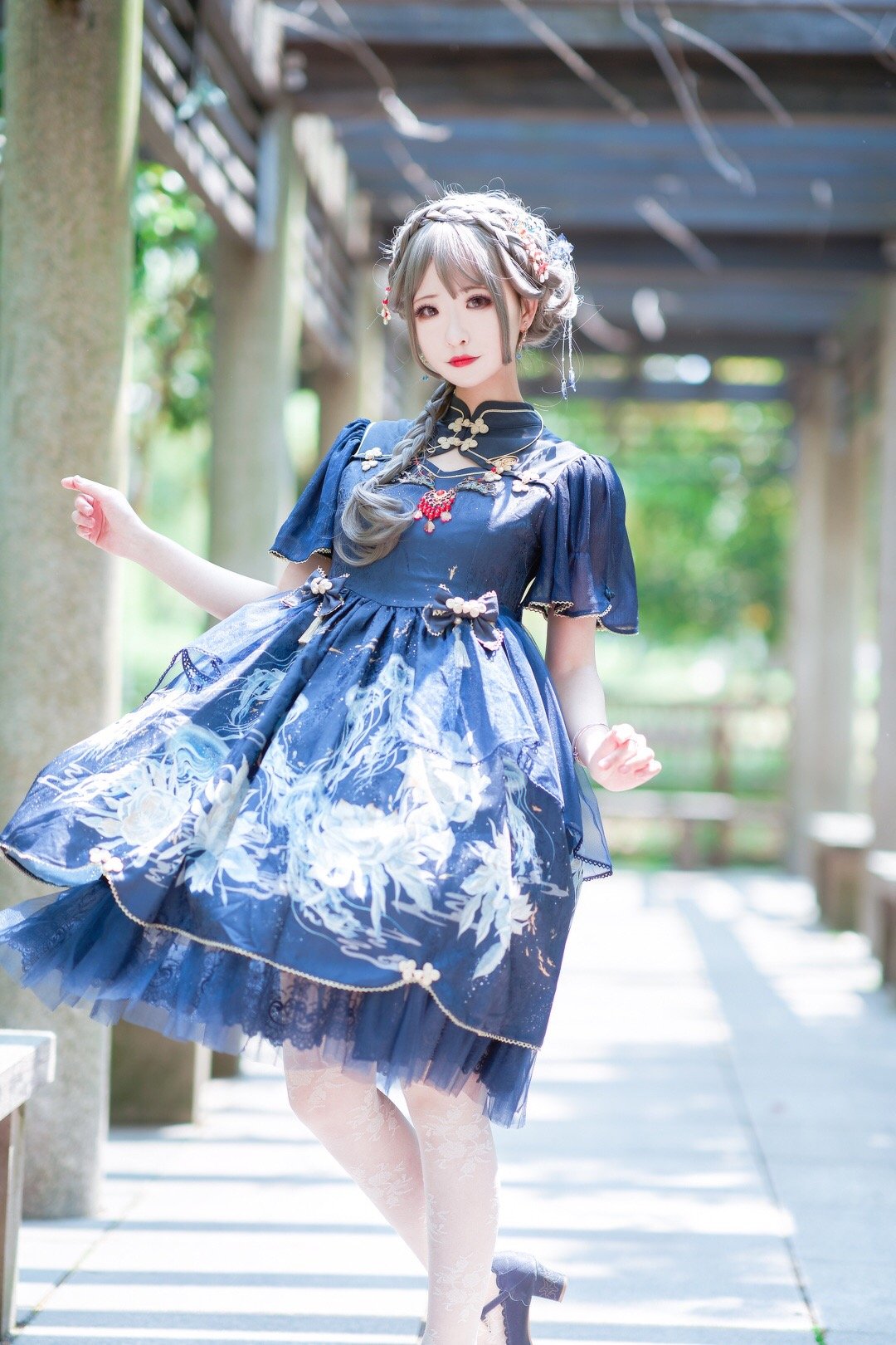 软玉温香绛唇映日,油纸伞下的67江南美人|洛丽塔|油纸伞|美人_新浪