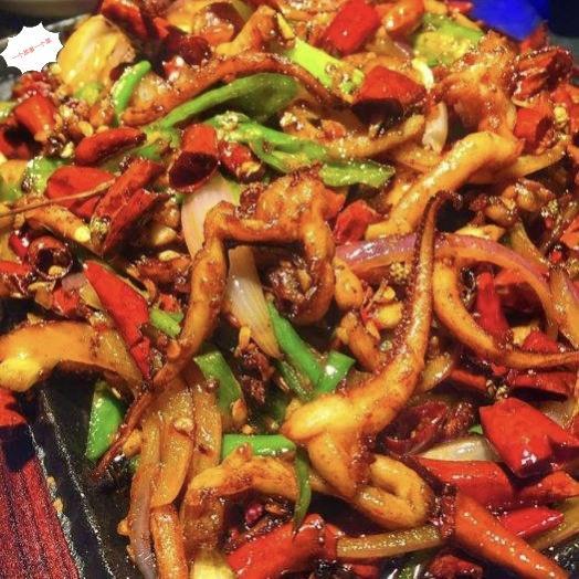 家常小炒香辣鱿鱼,鲜香美味下酒又下饭