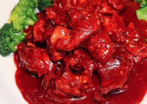 红糟羊肉 香味独特 颜色红亮 羊肉酥烂