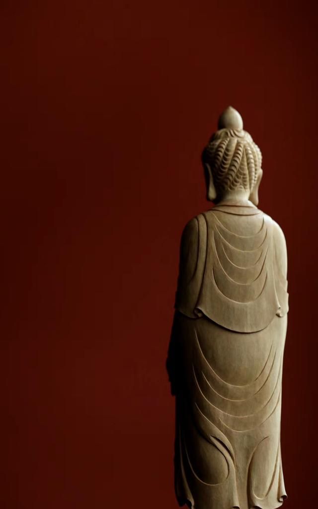 老山檀香阿弥陀佛佛像雕刻艺术