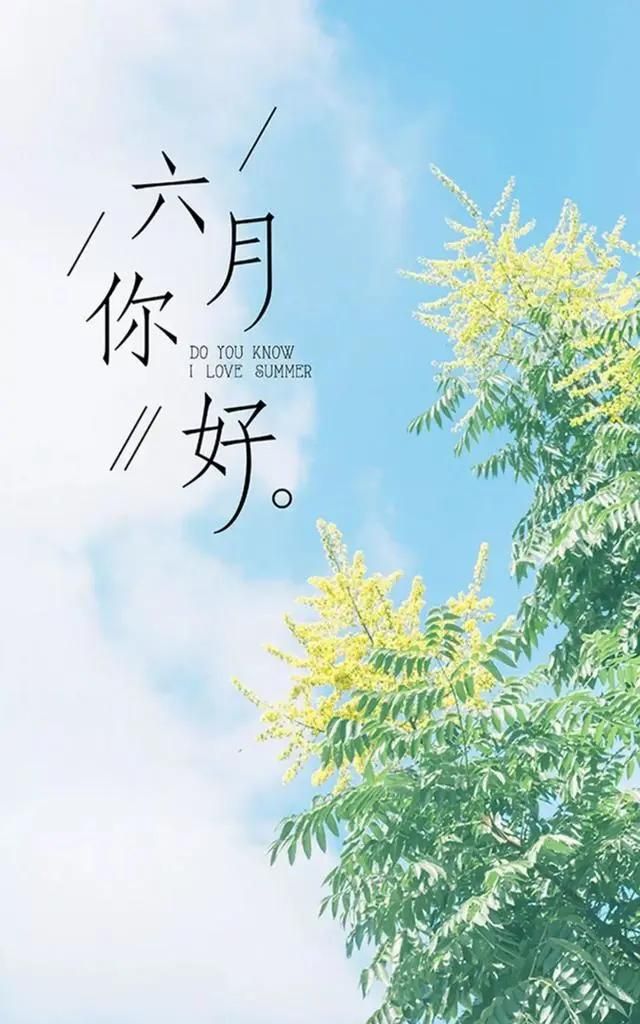 6月你好卡通海报图片大全,五月再见六月你好配图