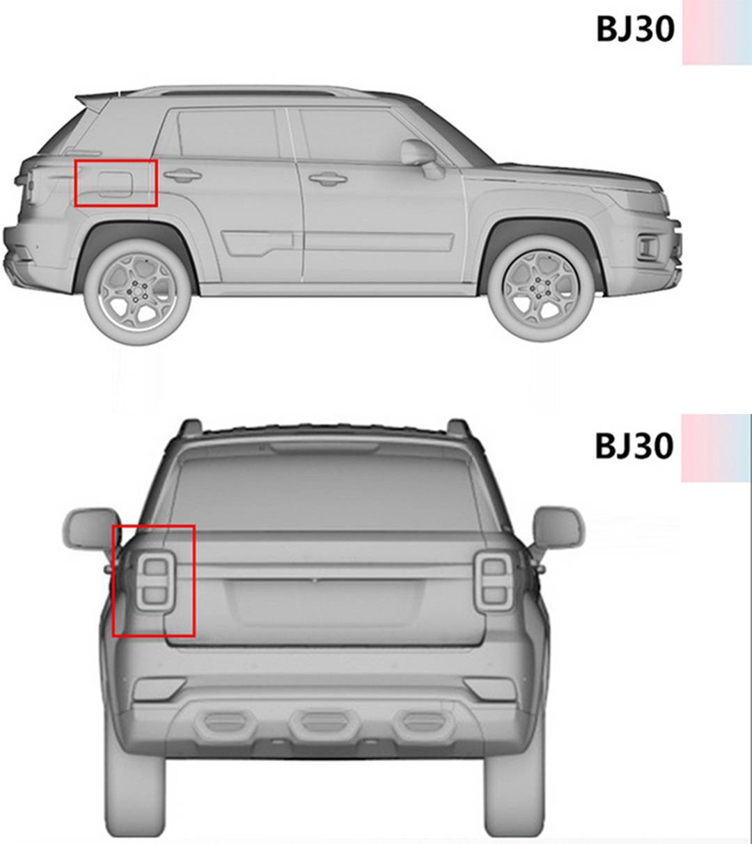 年内上市/搭载1.5T发动机 北京越野BJ30专利图曝光
