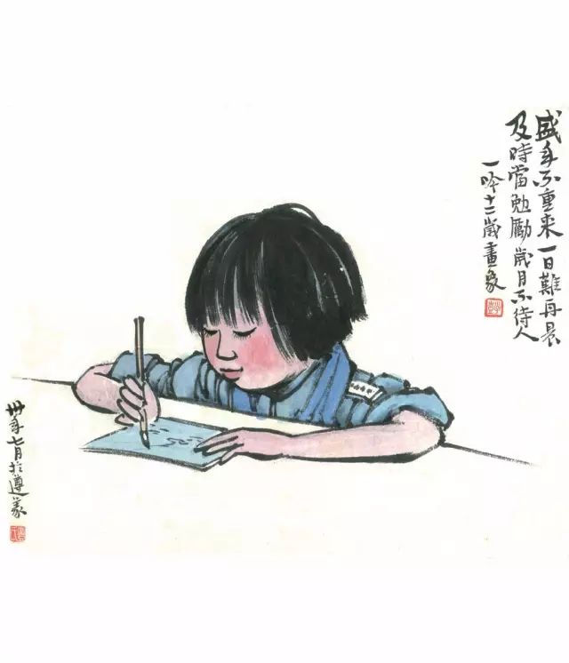 丰子恺儿童水墨漫画100幅