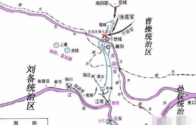 败走麦城地图图片