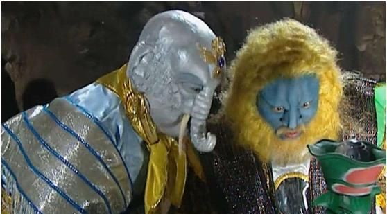 86版西游记青狮白象重聚再现狮驼岭剧情