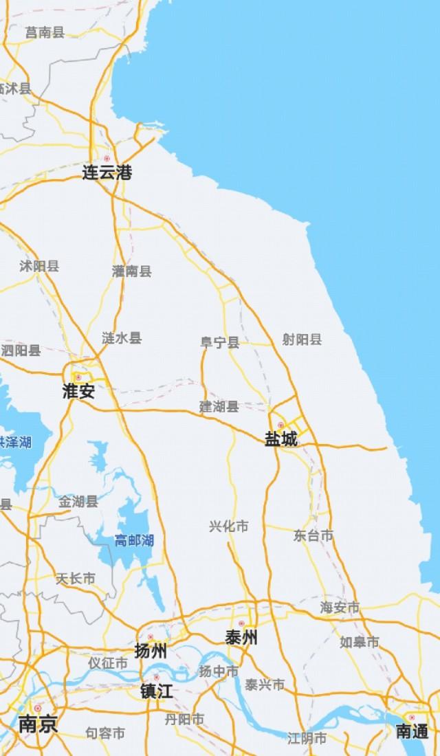 江苏盐城有个县与扬州宝应相邻高铁过境设站拥有九龙口景区