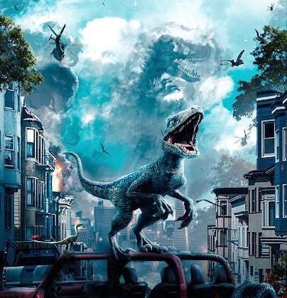 侏罗纪世界3开启暴龙都市棘龙呼之欲出看好迅猛龙