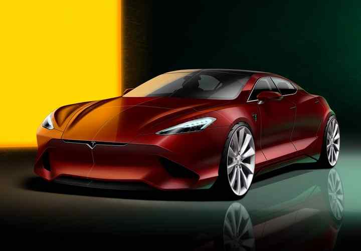 全新特斯拉model s设计图曝光 更偏重运动感