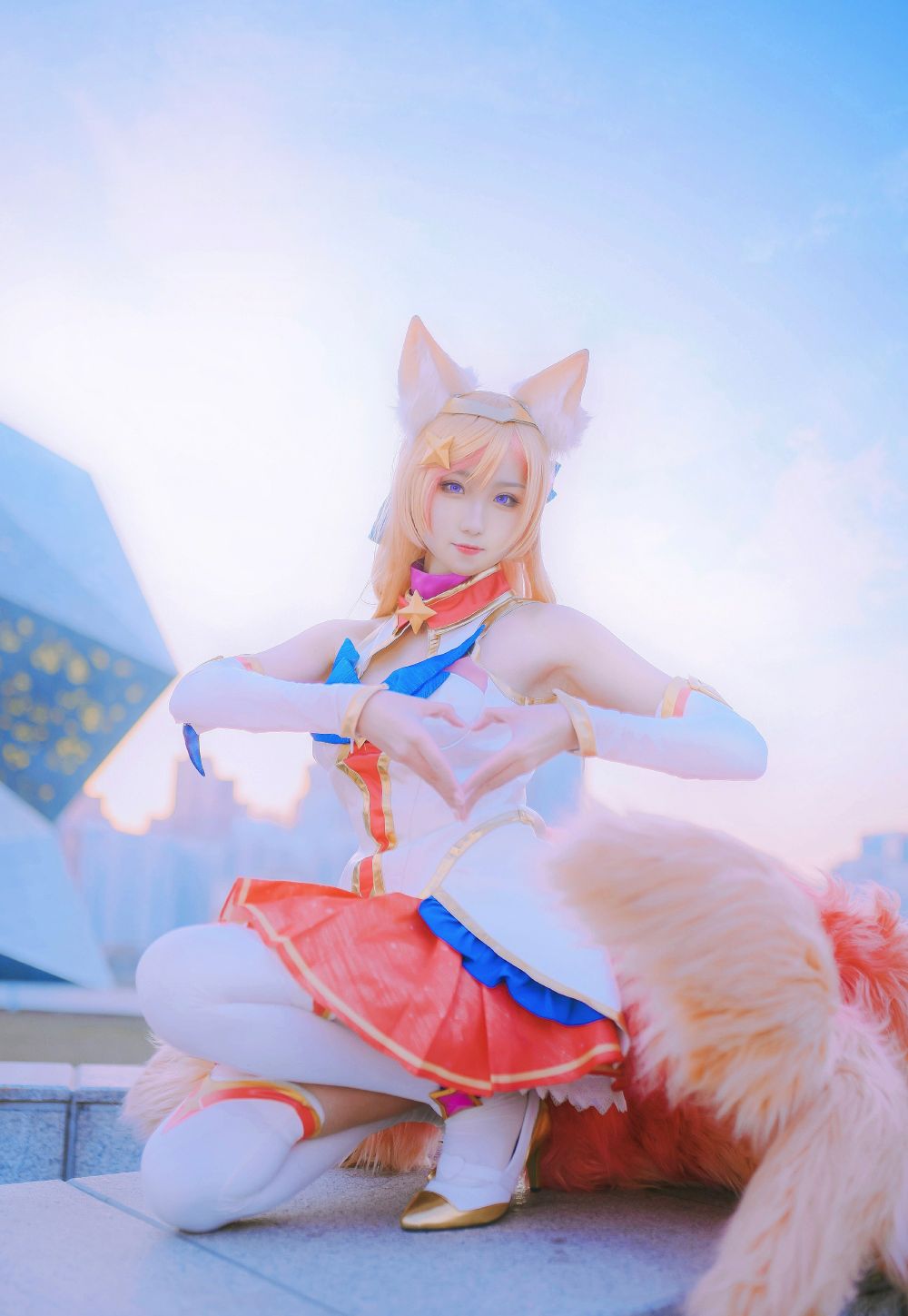 阿狸cos星之守护者甜美来袭水友狐狸的e百发百中