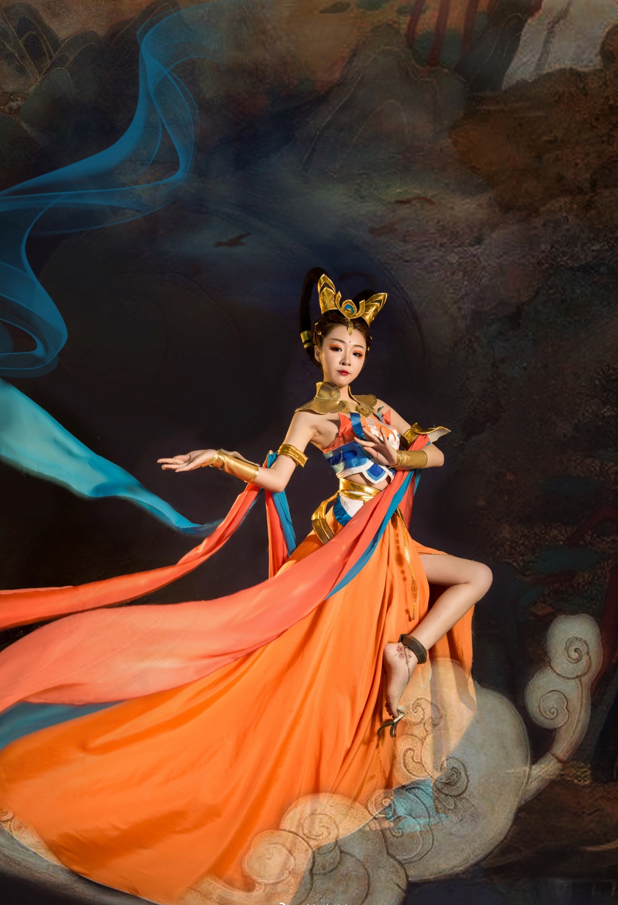 这真不是从壁画里走出来的神还原cos杨玉环古韵琴香