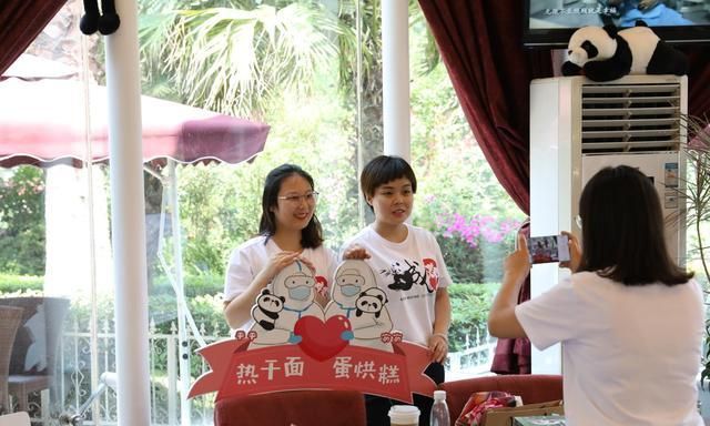 终于等到你!大熊猫"热干面""蛋烘糕"现场认亲