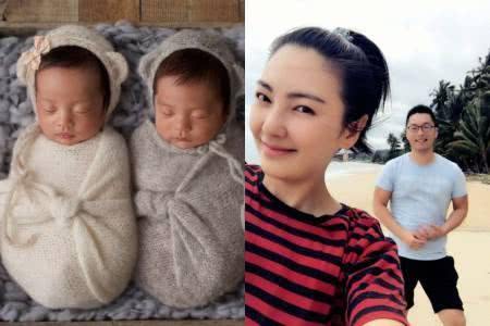 张雨绮龙凤胎儿女罕见曝光女儿个头到保姆腰间两小家伙呆萌太可爱