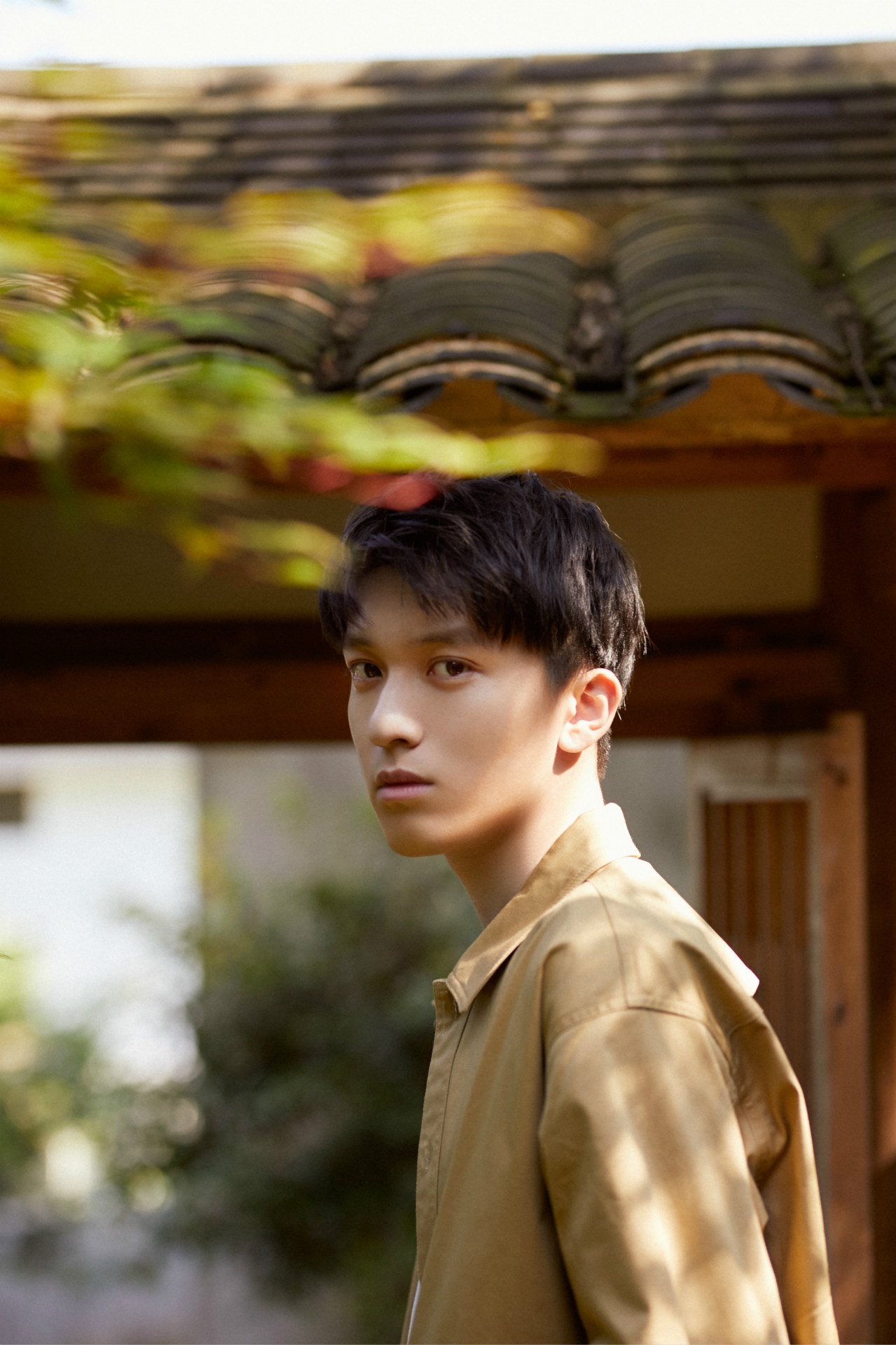 赵英博清爽夏日写真曝光少年脸尽展温柔侧颜杀