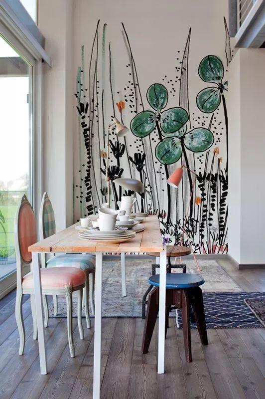 她在别墅墙上作画,美到邻居嫉妒哭|墙绘_新浪新闻