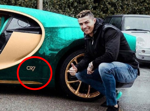 c罗豪车遍地,18辆超跑换着开!专属布加迪,全球唯一,太有钱