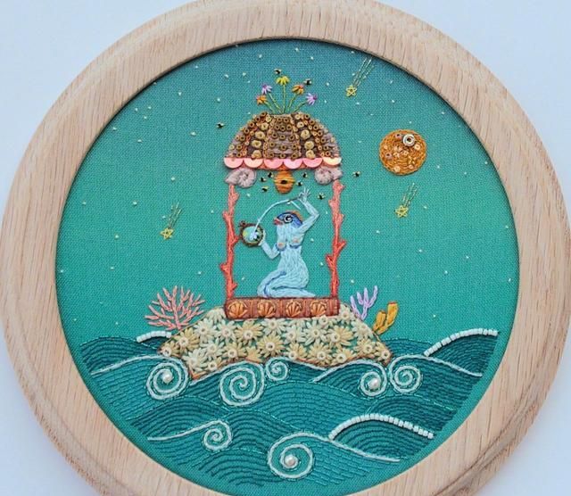 尼日利亚手作达人irem yazici的刺绣作品精致又不失童趣