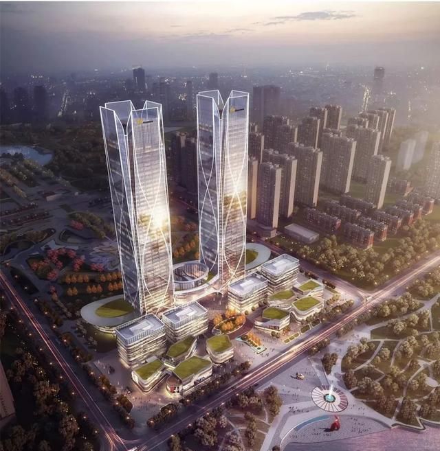 240米双子塔!菏泽绿地商务中心 2020年生活起航