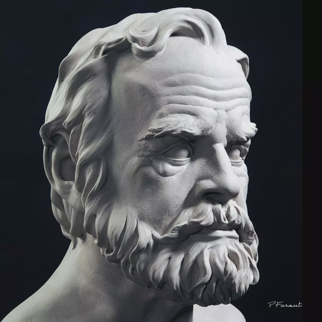 每一个肖像雕塑都是有情绪的philippefaraut作品欣赏