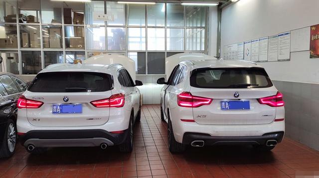 4万落地宝马x3顶配,遇到堂弟的宝马x1,品味之后两人都乐了