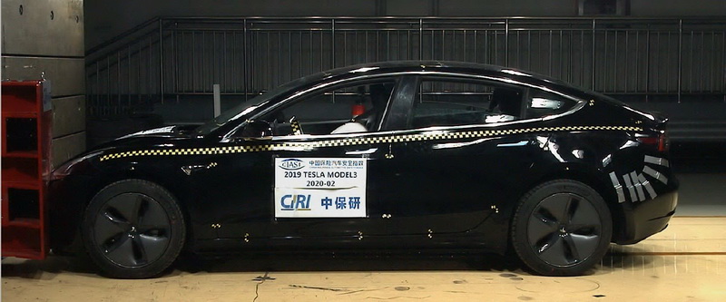 特斯拉Model 3 2019款标准续航升级版C-IASI评测结果发布