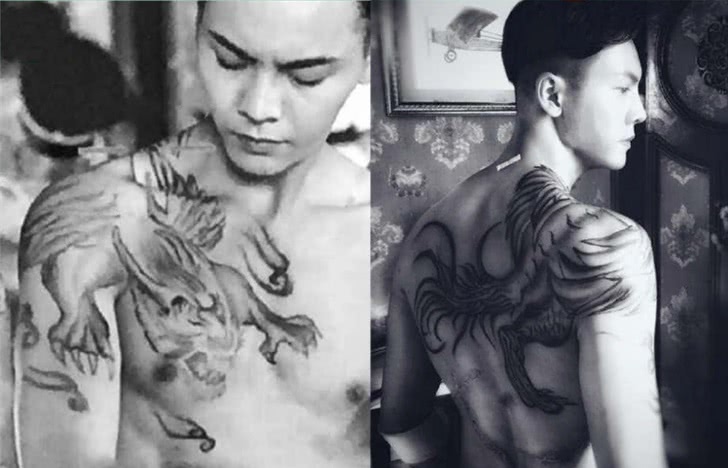 明星纹身,陈伟霆的上古凶兽,安志杰的九头蛇都比不过他的过肩龙