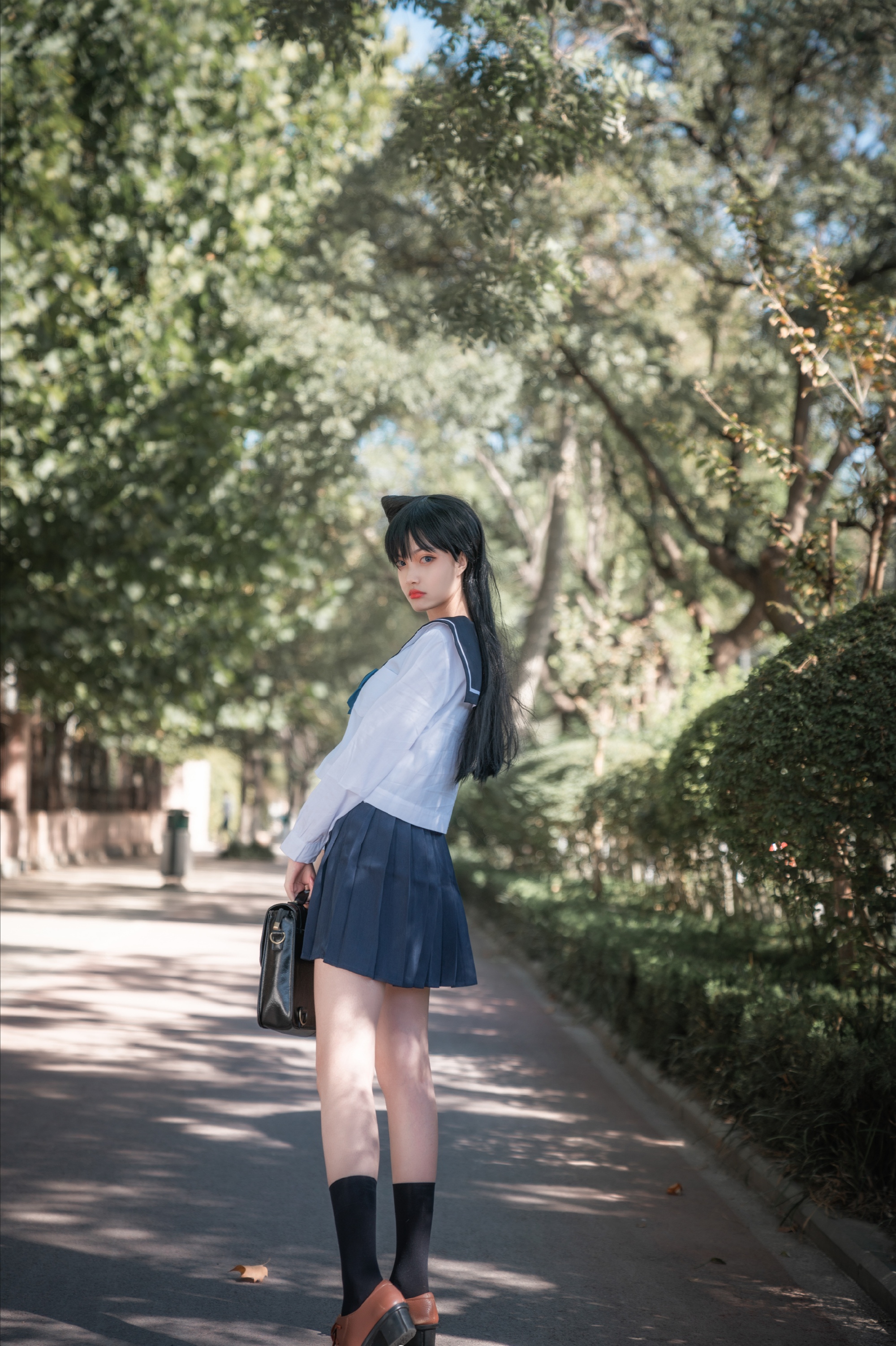 颜值与正义的化身,名侦探柯南毛利兰cos,一起去破个案?