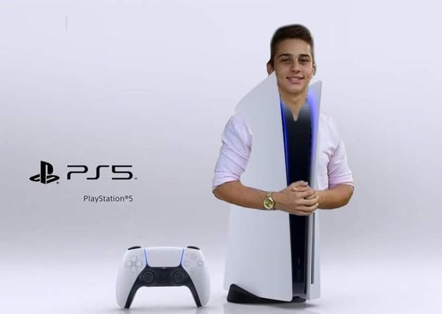 ps5外观太魔性,成网友"恶搞"的热门素材,这只沙鲁毫无违和感