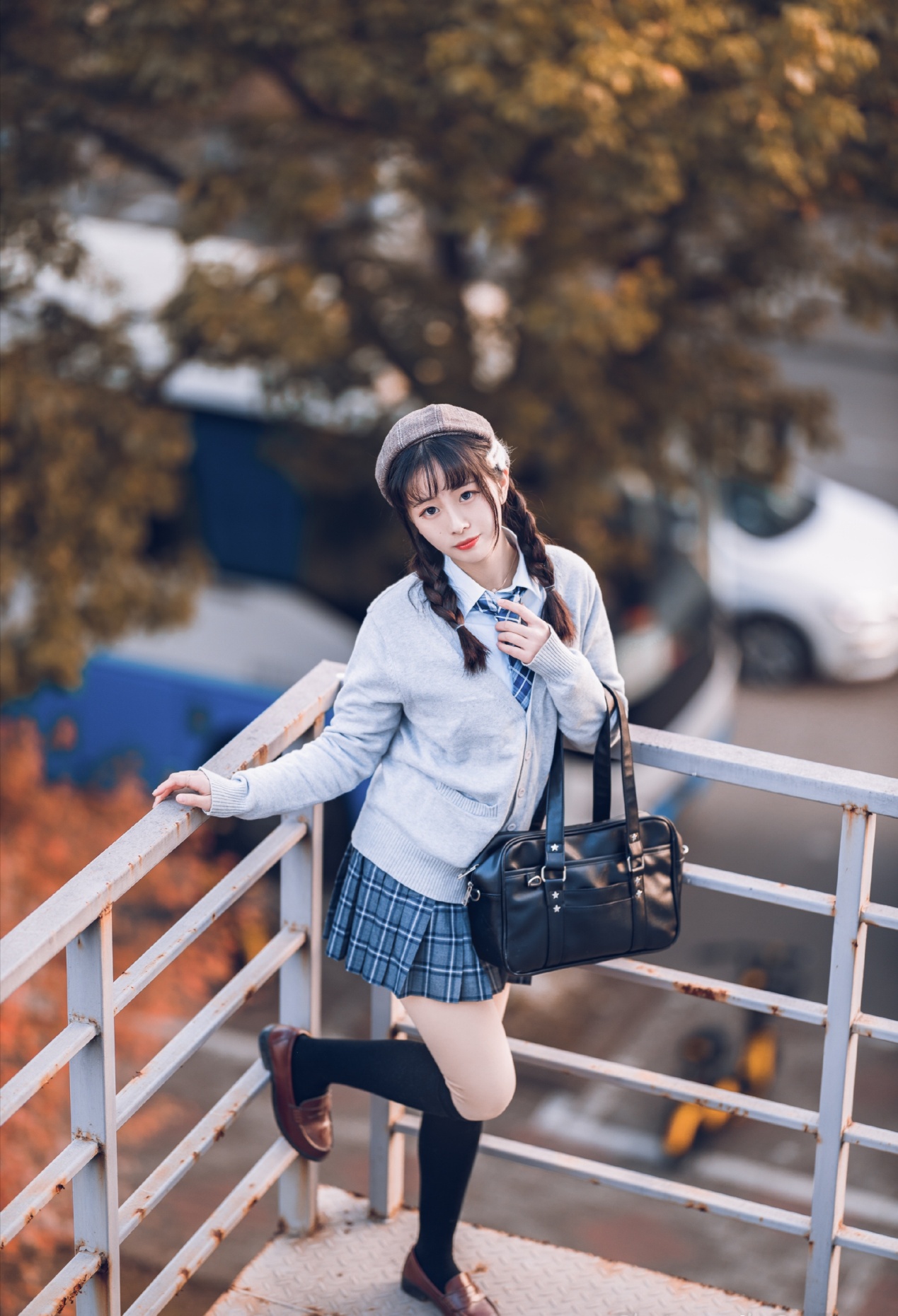 秋日双马尾jk小姐姐,一起演个日剧?