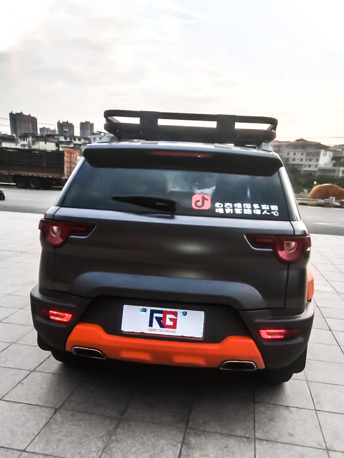 北汽bj20车身改色电光深邃灰 rg瑞集改色膜韶关南雄加盟店出品