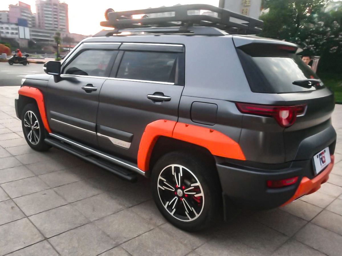 北汽bj20车身改色电光深邃灰 rg瑞集改色膜韶关南雄加盟店出品