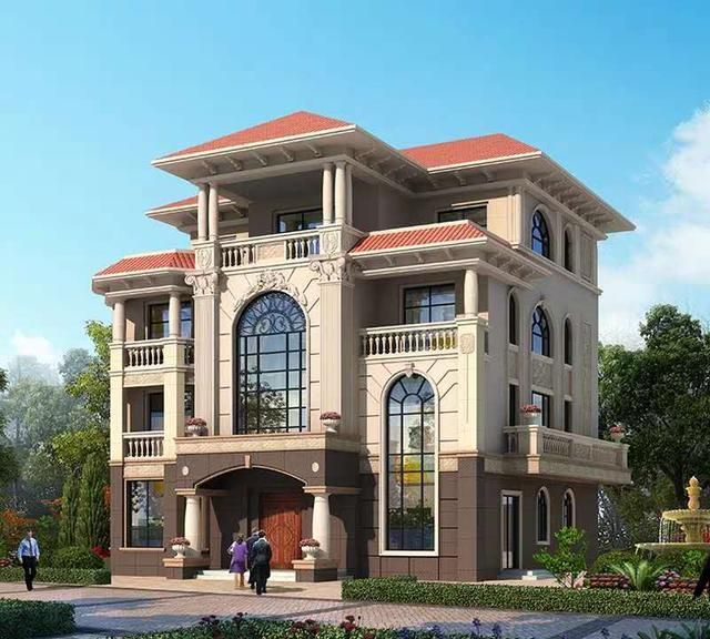 别墅设计豪华顶配高贵尊雅四层欧式典雅别墅你值得拥有