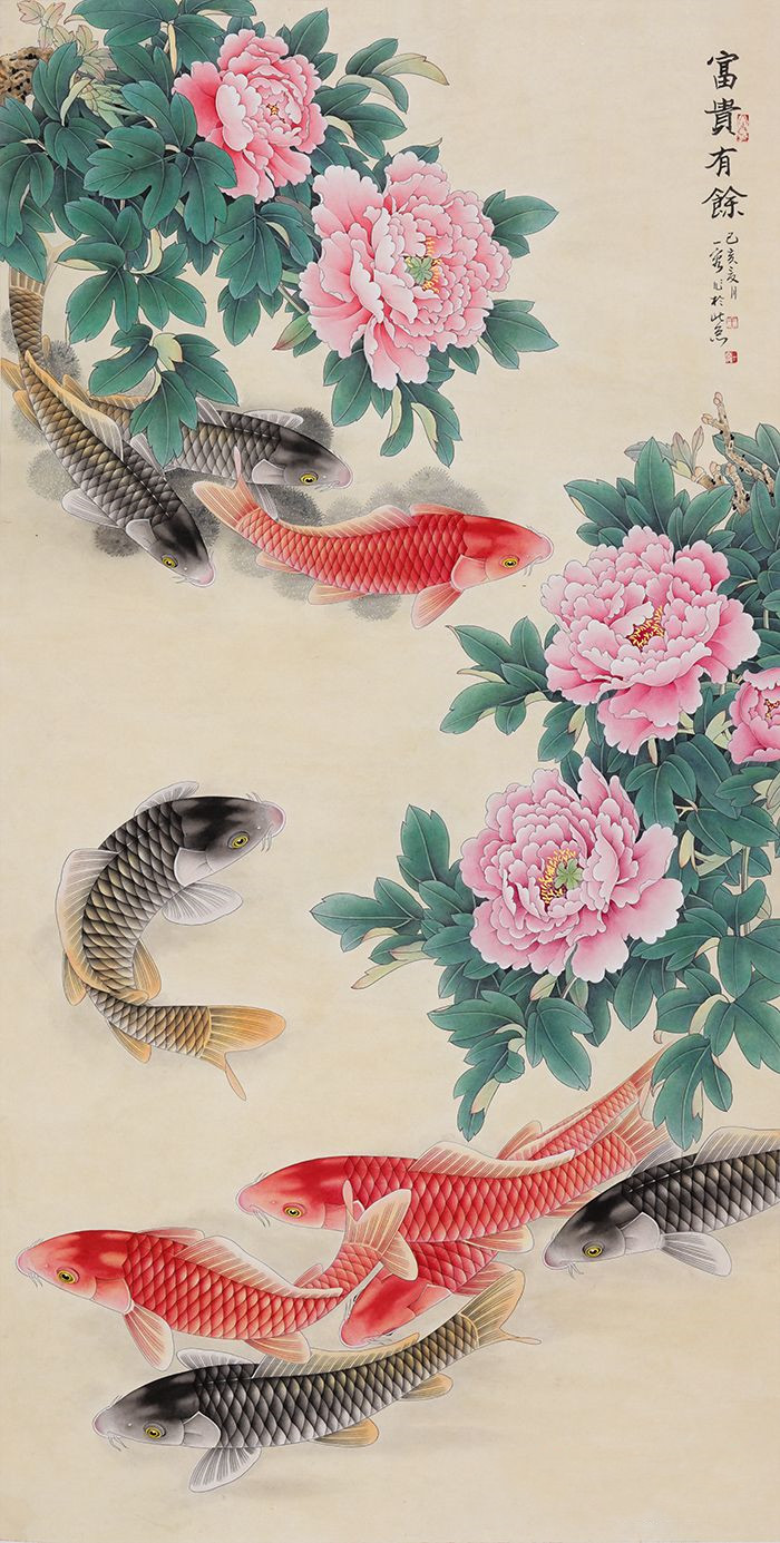 这些玄关装饰画不要错过了 名家手绘花鸟画 全是精品|富贵有余|花鸟画