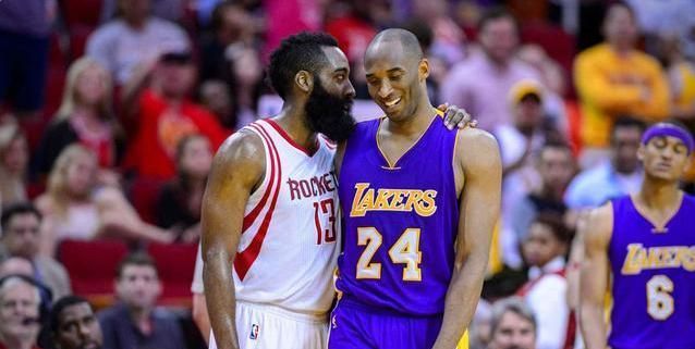 哈登和科比交战数据对比,这就是差距