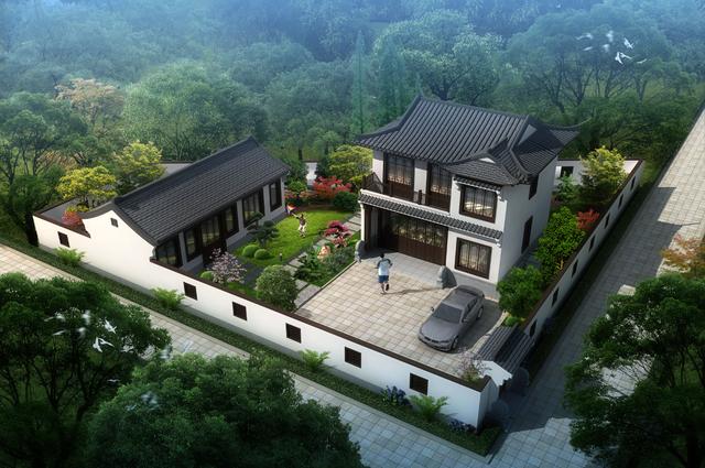 有庭有院才是家这5款带院子的中式别墅才是农村该有的样子