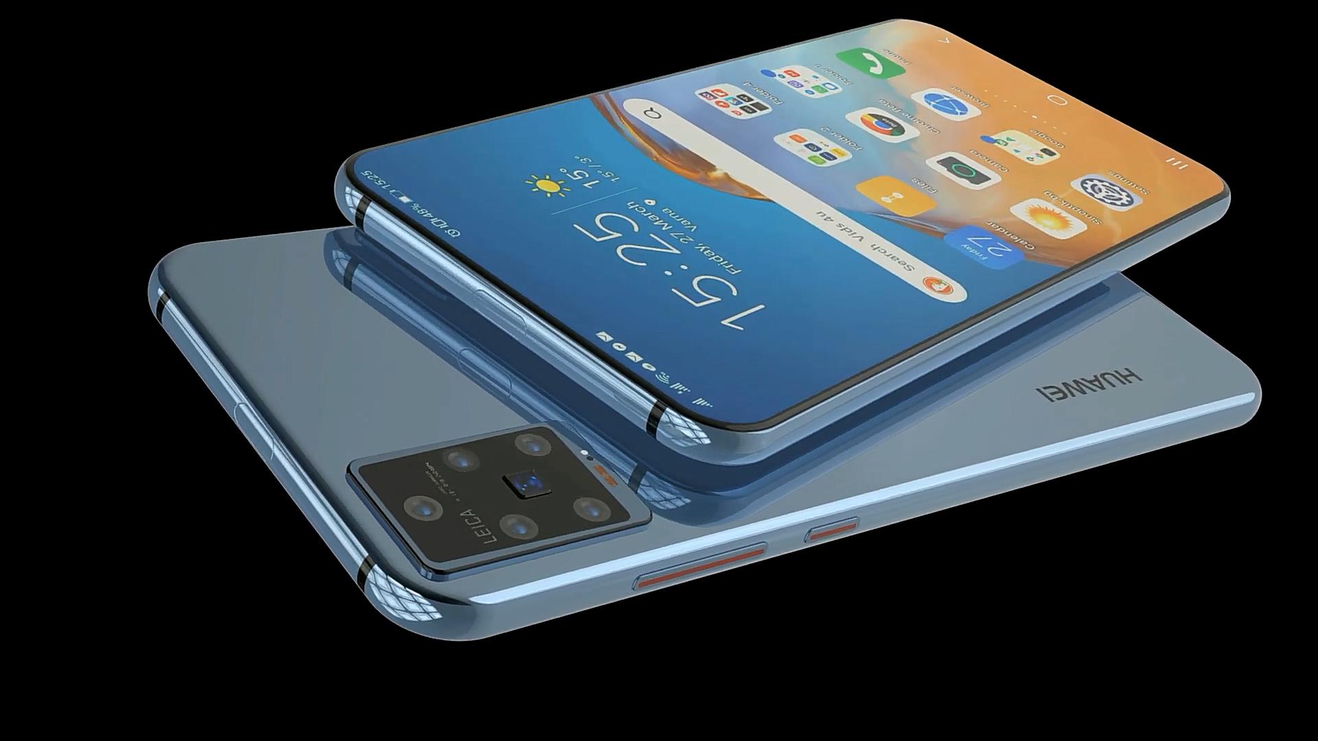 华为p50pro概念图:无边全屏和5摄重新设计,放弃iphone12吧