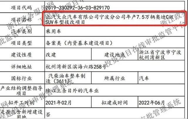 不止A7L！上汽大众奥迪将国产C级SUV，60万开Q8不是梦？