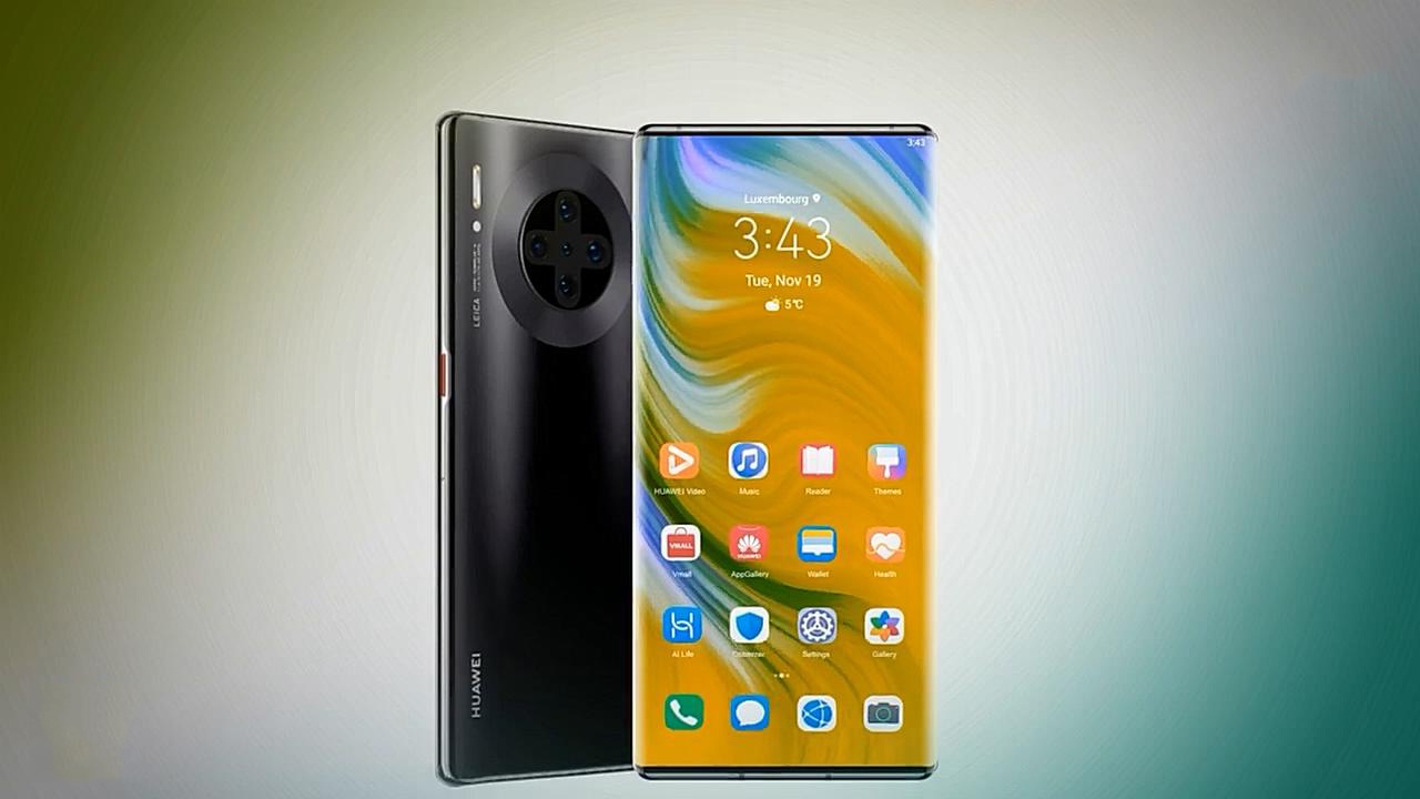 华为mate40pro概念图:无刘海瀑布屏滚筒十字5镜头,这才是华为